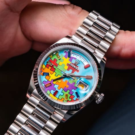 rolex day date jigsaw price|rolex emoji review.